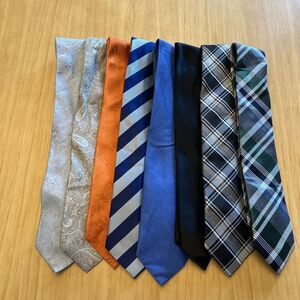 Mens Vintage Neck Ties Neckties Lot of 8 Mix‎